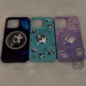 Cute Spinning emblem Phone Cases - Black, Blue, Purple